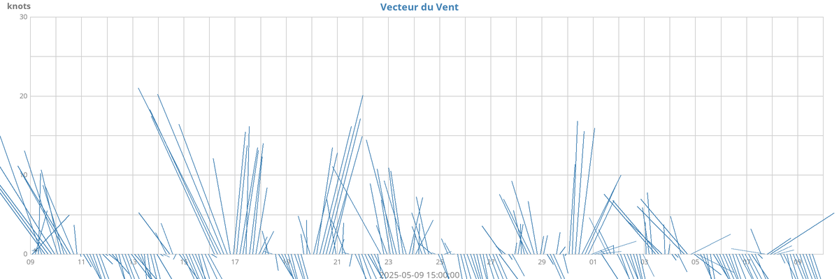 Vecteur du vent